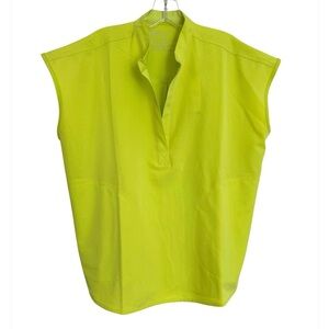 Figs Oversized Rafaela Scrub Top Lime Green Sz M